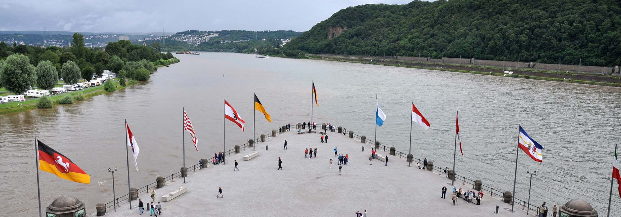 Koblenz Mosel Deutsches Eck Rhein