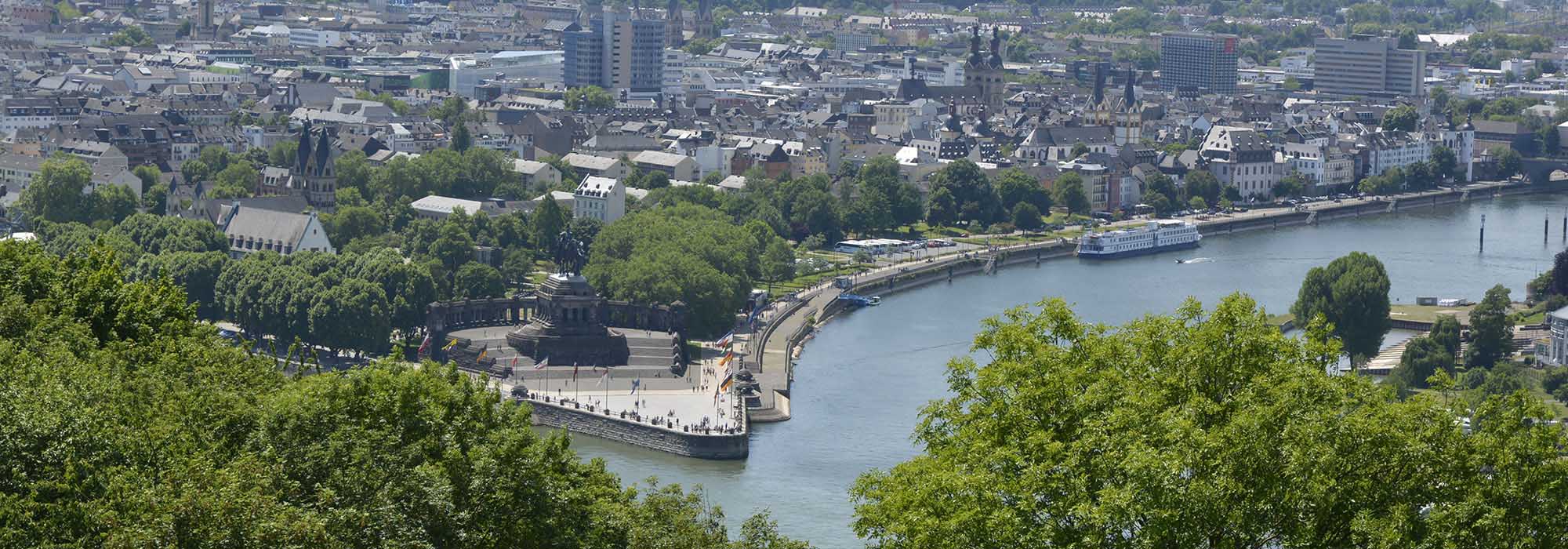 Koblenz Mosel Deutsches Eck Rhein