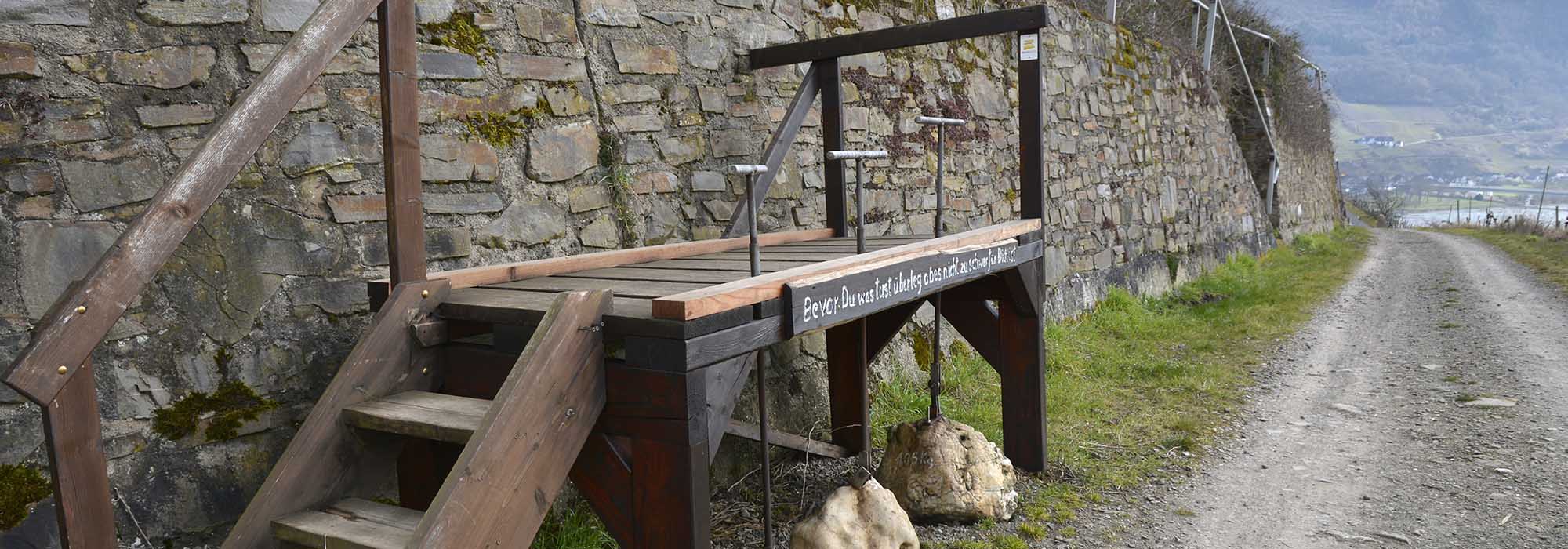 Mesenich Mosel Wanderweg Steinreichskäpp